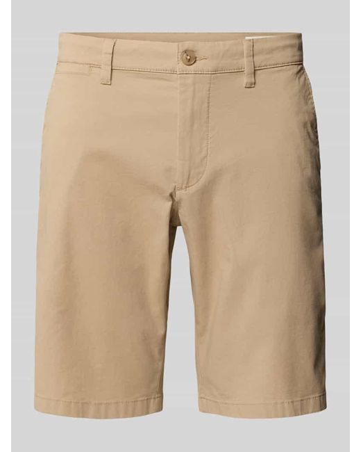 S.oliver Regular Fit Chinoshorts aus Baumwoll-Stretch Modell 'PHOENIX' in Natural für Herren