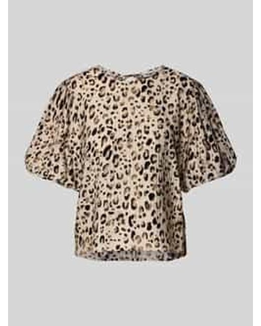 MSCH Copenhagen Regular Fit Blouseshirt Met Structuurmotief in het White