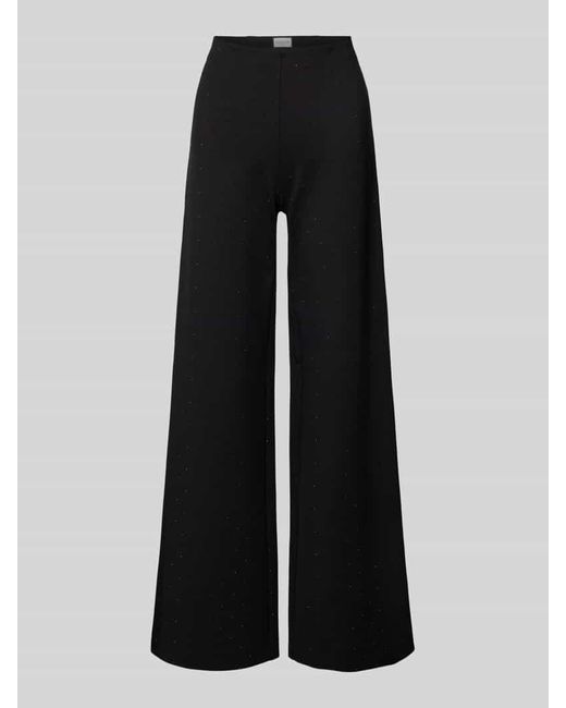 Seductive Black Stoffhose mit französischen Eingrifftaschen Modell 'Kimberly'