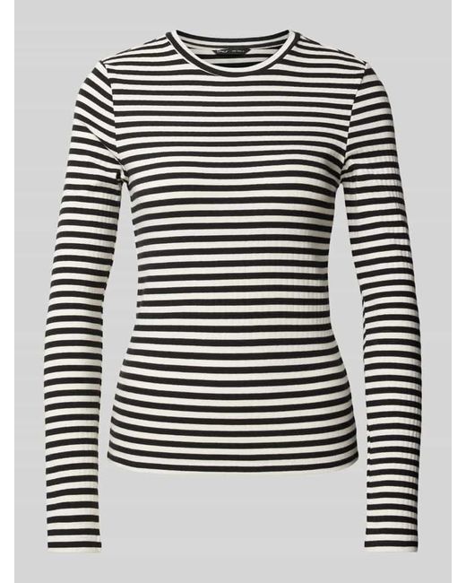 ONLY Gray Regular Fit Langarmshirt Mit Baumwoll-Anteil Modell 'Laida'