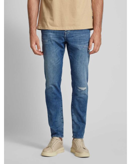 Boss Regular Fit Jeans im 5-Pocket-Design Modell 'Re.Maine' in Blue für Herren
