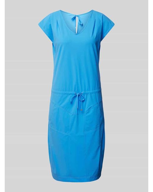 RAFFAELLO ROSSI Blue Knielanges Kleid mit Schnürrung Modell 'GIRA'