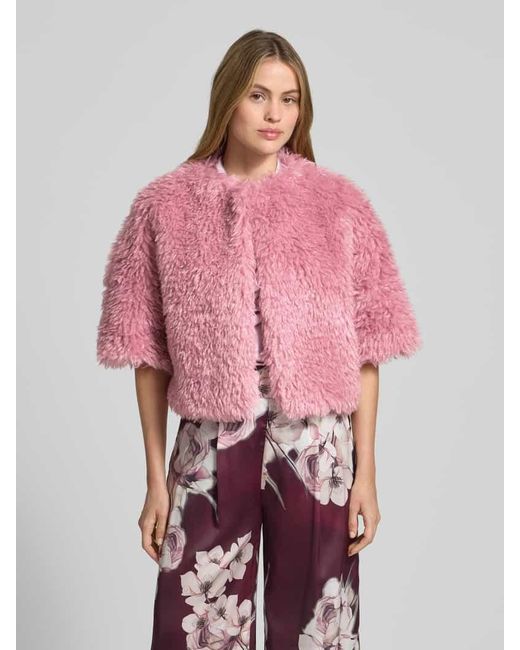 Rinascimento Pink Bolero mit überschnittenen Schultern und 1/2-Arm