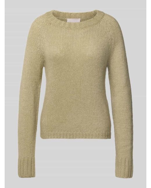 Hemisphere Natural Strickpullover aus Kaschmir-Mix mit Rundhalsausschnitt