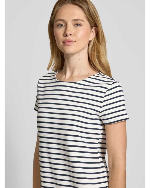 Vero Moda White Oversized Minikleid Mit Allover-Muster Modell 'Abby'