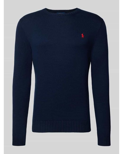 Polo Ralph Lauren Strickpullover mit gerippten Abschlüssen in Blue für Herren
