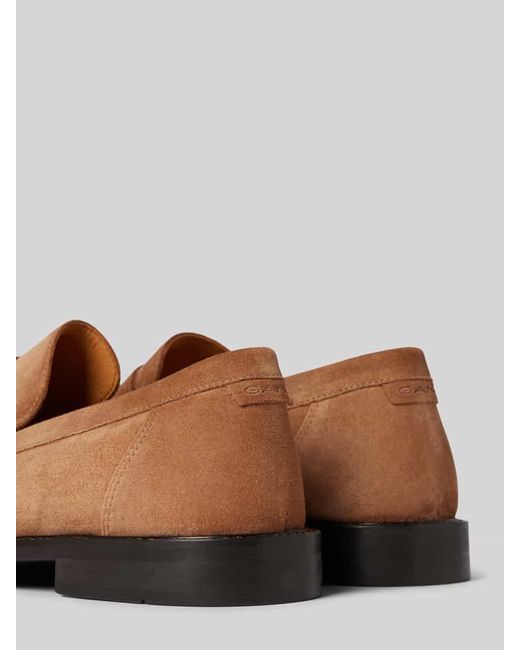 Gant Tassel-Loafer aus Leder mit Ziernähten Modell 'Lozham' in Brown für Herren