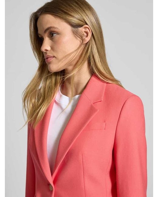 Boss Pink Blazer Mit Brustleistentasche Modell 'Jia'