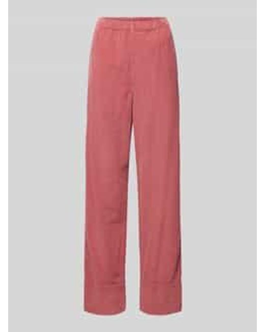 American Vintage Stoffen Broek Met Elastische Band Model 'Padow' in het Red