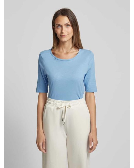 Soya Concept Blue T-Shirt mit Rundhalsausschnitt Modell 'Babette'