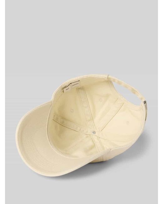 Calvin Klein Natural Basecap mit Label-Stitching