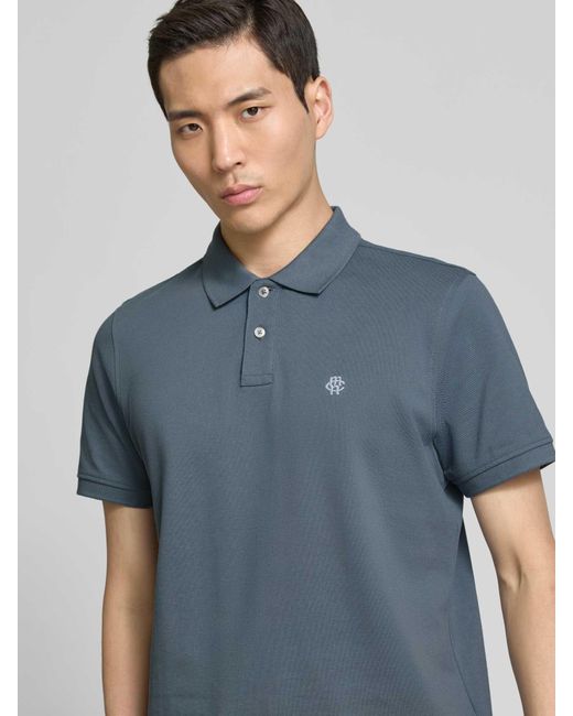 Mcneal Regular Fit Poloshirt Met Knoopsluiting En Labelstitching in het Blue voor heren