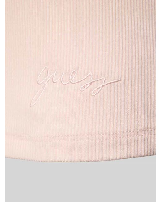 Guess Pink Pyjama-Oberteil mit Spitzenbesatz Modell 'LIA'
