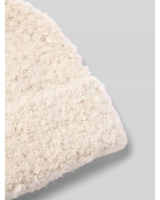 Tom Tailor Natural Beanie aus Bouclé-Strick