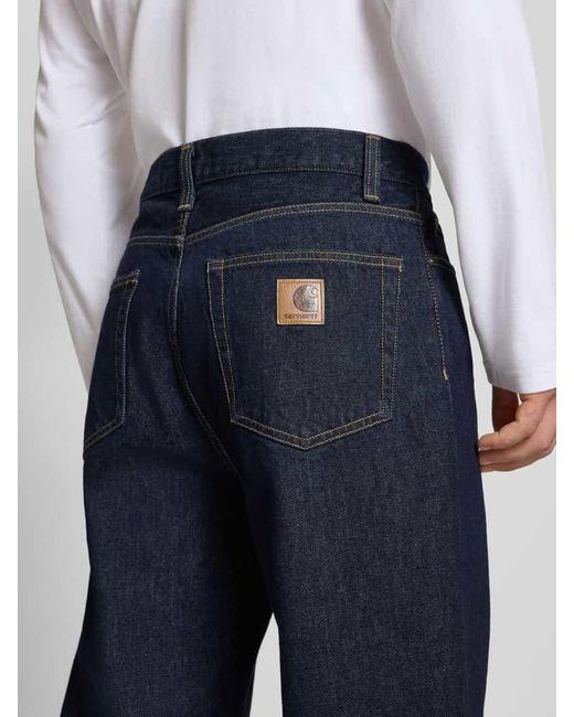 Carhartt Jeans mit Eingrifftaschen Modell 'AARON' in Blue für Herren
