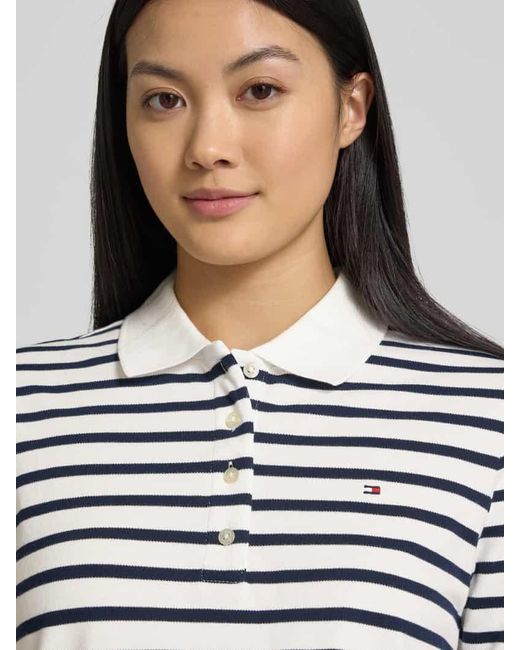 Tommy Hilfiger Blue Regular Fit Poloshirt mit Logo-Stitching Modell '1985'