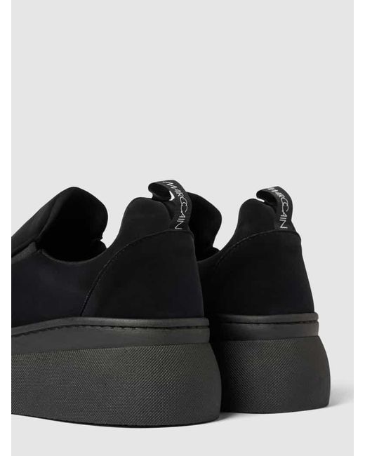 Marc Cain Bags & Shoes Black Plateau-Sneaker mit Motiv-Stitching