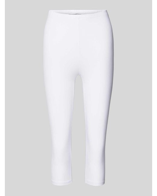 Fransa Slim Fit legging Met Verkort Model in het White
