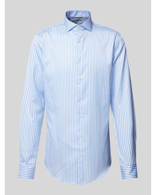 Jake*s Slim Fit Zakelijk Overhemd Van Premium Kwaliteit Met Extra Lange Mouwen in het Blue voor heren