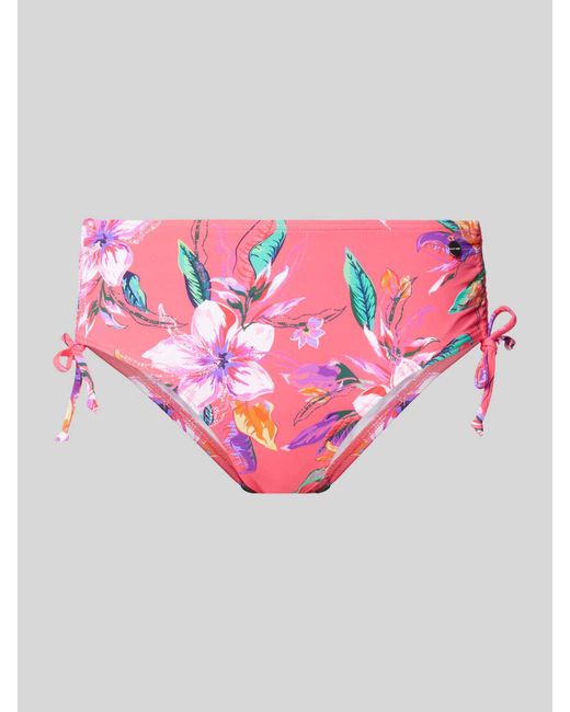 Lascana Pink Bikini-Hose mit floralem Muster