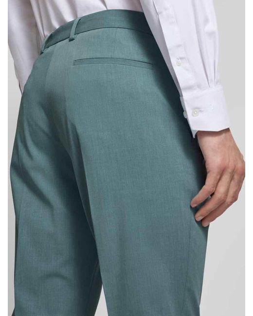 S.oliver Regular Fit Anzughose aus Stretch-Twill in Blue für Herren