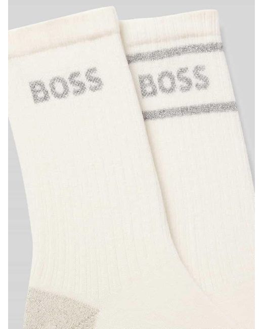 Boss White Socken aus Baumwoll-Mix im 2er-Pack