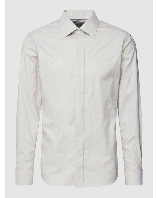 Eton of Sweden Regular Fit Smokingoverhemd Met Structuurmotief in het White voor heren