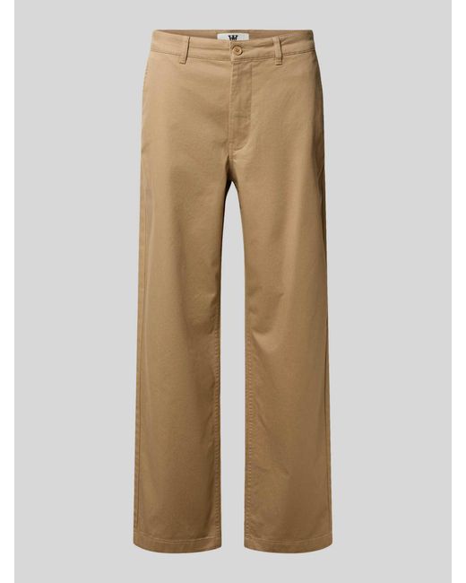 WOOD WOOD Broek Met Achterzakken, Model 'Silas' in het Natural voor heren