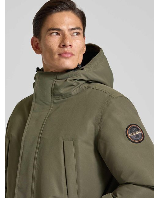 Napapijri Jack Met Capuchon, Model 'Cornier' in het Green voor heren