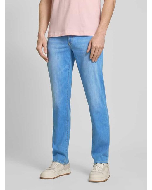 Brax Regular Fit Jeans im 5-Pocket-Design Modell 'Cadiz' in Blue für Herren
