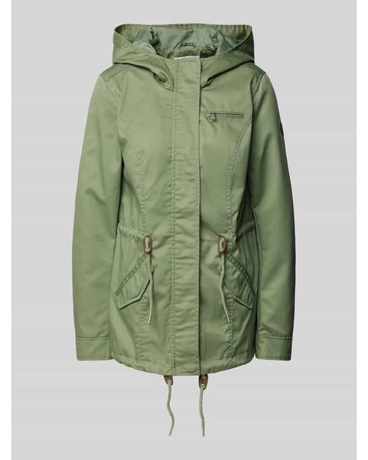 ONLY Green Regular Fit Parka Mit Baumwolle Modell 'Lorca'