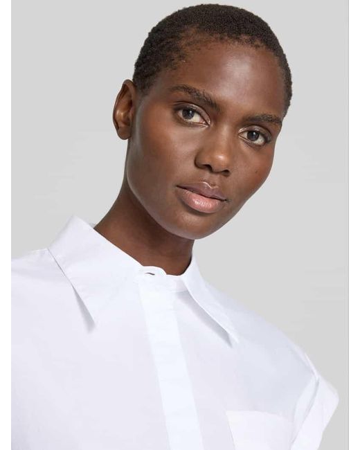 Windsor. White Regular Fit Blusenshirt Mit Brusttasche
