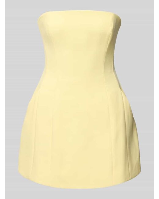Bardot Yellow Cocktailkleid mit Eingrifftaschen Modell 'KAROLINE'