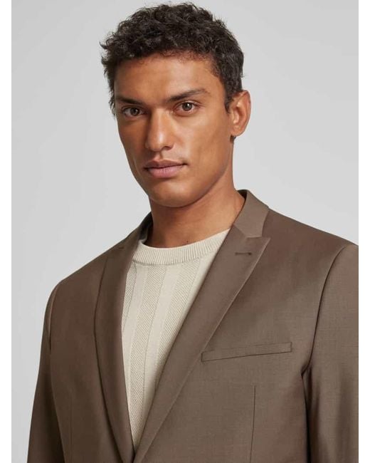 Drykorn Slim Fit Anzug mit Webmuster Modell 'IRVING' in Brown für Herren