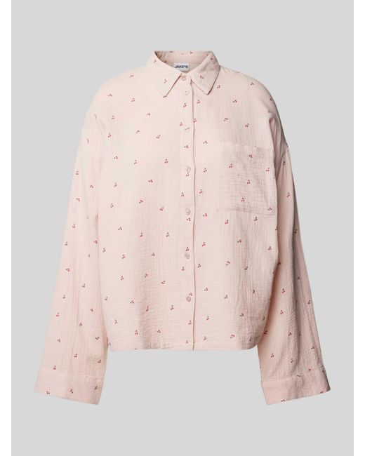 Jake*s Pyjamabovendeel Met Borstzak in het Pink