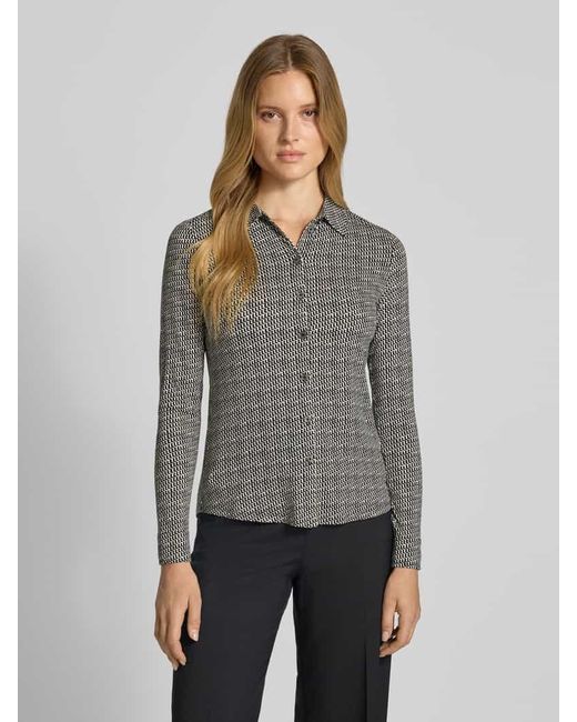 Marc O' Polo Gray Regular Fit Bluse aus Viskose-Mix