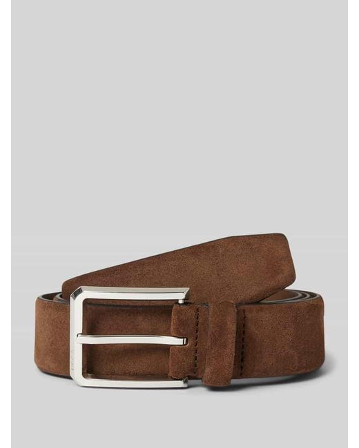 Boss Ledergürtel Mit Dornschließe Modell 'Caleb' in Brown für Herren