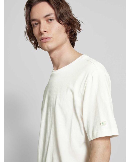 Champion T-shirt Met Labelstitching in het White voor heren