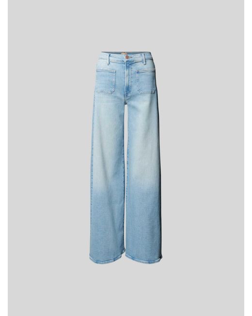 Mother Blue Loose Fit Jeans mit Stretch-Anteil