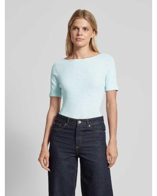 Marc O' Polo Blue T-Shirt Mit U-Boot-Ausschnitt