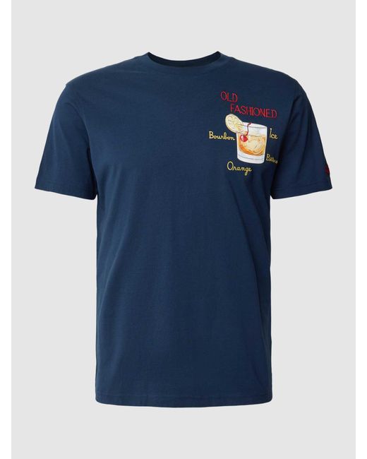Mc2 Saint Barth T-Shirt mit Motiv-Print in Blue für Herren