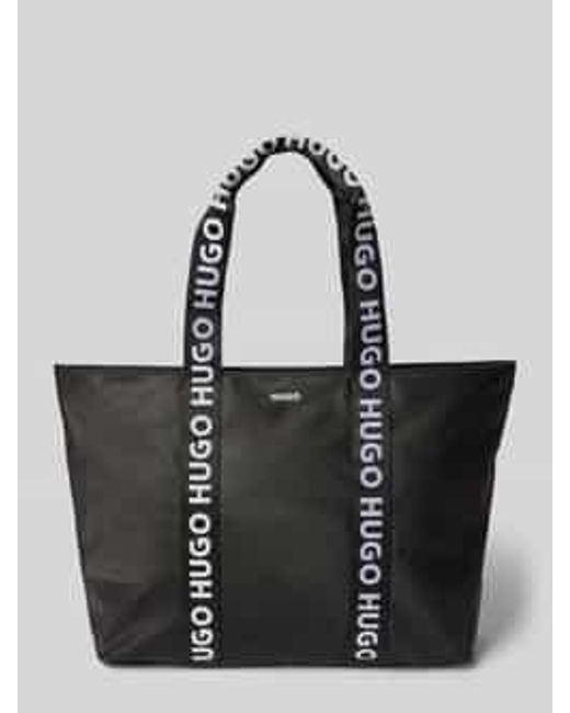HUGO Shopper Met Labeldetails in het Black