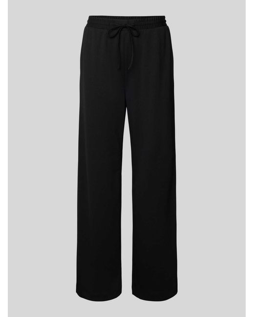 Freequent Stoffen Broek Met Elastische Band Model 'Nanni' in het Black