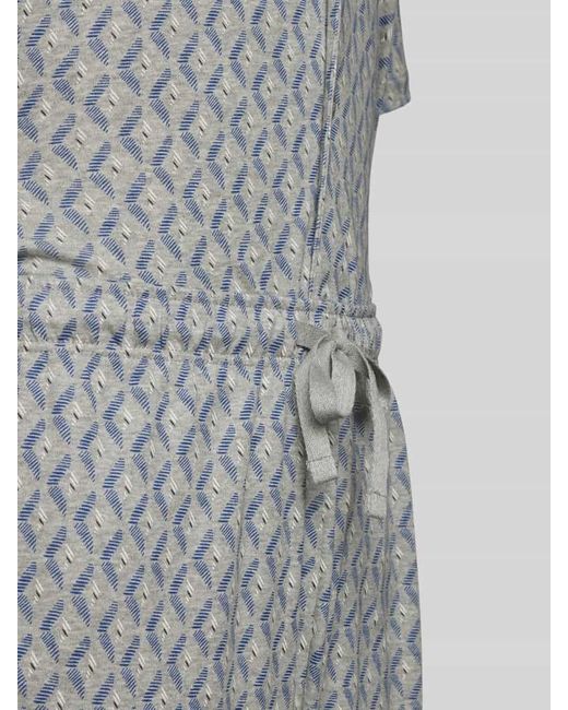 Schiesser Pyjama mit Allover-Muster Modell 'Fine Interlock' in Gray für Herren