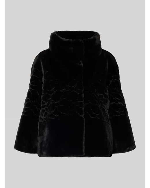 Marc Cain Black Jacke mit Kunstfellbesatz
