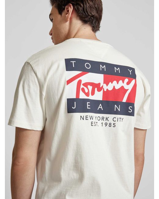 Tommy Hilfiger T-Shirt mit Label-Print in White für Herren