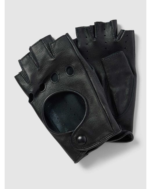 Roeckl Black Handschuhe aus Leder im fingerlosen Design Modell 'Florenz'