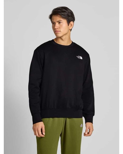 The North Face Sweatshirt mit Label-Stitching in Blue für Herren