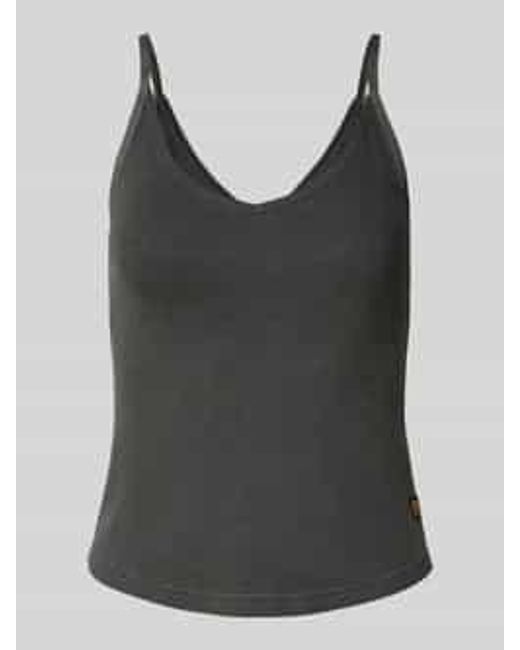 G-Star Top Met Bandjes En V-Hals in het Black