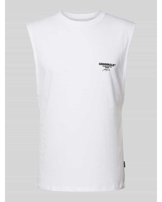 Jack & Jones Tanktop mit Label-Print Modell 'BORA' in White für Herren